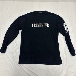Midnight Studios T Shirt Mens Large 3 Black I Remember Long Sleeve Punk‎ Rock